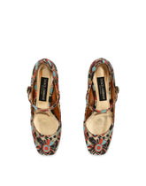 JACQUARD FABRIC MARY JANES - | Dolce & Gabbana