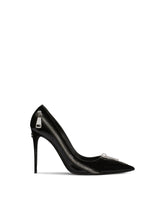 Polished calfskin pumps with zipper - | Dolce & Gabbana