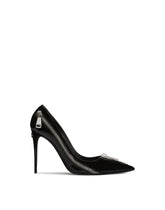 Polished calfskin pumps with zipper - | Dolce & Gabbana