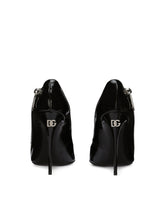 Polished calfskin pumps with zipper - | Dolce & Gabbana