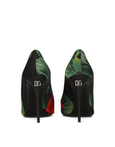Rose-print jersey pumps - | Dolce & Gabbana