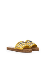 Espadrilles with majolica embroidery - | Dolce & Gabbana