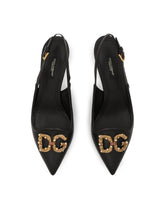 DG Amore pointed leather slingback - | Dolce & Gabbana