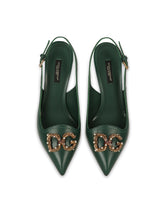 DG Amore pointed leather slingback - | Dolce & Gabbana