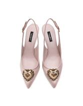 Matelassé nappa leather Devotion slingbacks - | Dolce & Gabbana