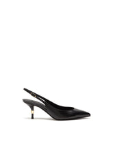 SLINGBACKS IN YOUNG GOATSKIN WITH DG LOGO - | Dolce & Gabbana