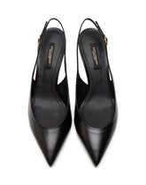 SLINGBACKS IN YOUNG GOATSKIN WITH DG LOGO - | Dolce & Gabbana