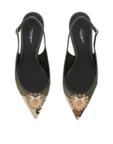Devotion slingbacks in camouflage patchwork - | Dolce & Gabbana