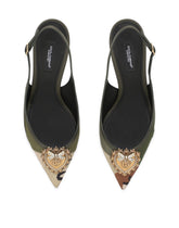 Devotion slingbacks in camouflage patchwork - | Dolce & Gabbana