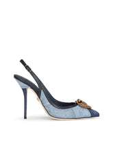 Devotion slingbacks in patchwork denim - | Dolce & Gabbana