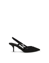 Corset-style satin slingbacks - | Dolce & Gabbana
