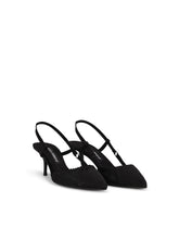 Corset-style satin slingbacks - | Dolce & Gabbana