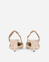 Corset-style satin slingbacks - | Dolce & Gabbana
