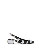 Printed patent leather slingbacks with DG Karol heel - | Dolce & Gabbana