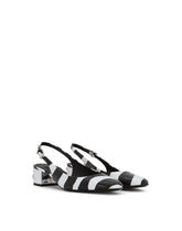 Printed patent leather slingbacks with DG Karol heel - | Dolce & Gabbana