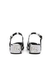 Printed patent leather slingbacks with DG Karol heel - | Dolce & Gabbana
