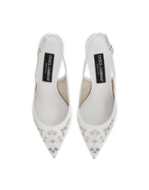Embroidered nappa leather slingbacks - | Dolce & Gabbana