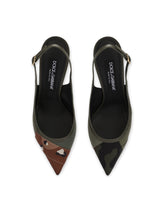 Camouflage patchwork slingbacks - | Dolce & Gabbana