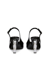 Polished calfskin slingbacks with 3.5 heel - | Dolce & Gabbana