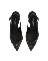 Patchwork denim slingbacks - | Dolce & Gabbana