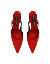 Corset-style satin slingbacks - | Dolce & Gabbana