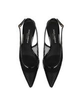 Patent leather and mesh slingbacks - | Dolce & Gabbana