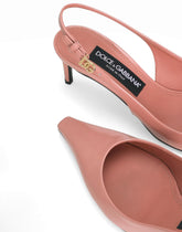 Polished calfskin slingbacks - | Dolce & Gabbana