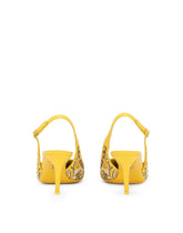 Slingbacks with majolica embroidery - | Dolce & Gabbana