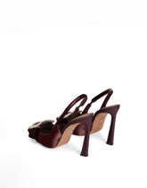 Velvet slingbacks with bejeweled buckle - | Dolce & Gabbana