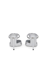 Mirrored-effect calfskin mules with embroidery - | Dolce & Gabbana