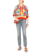 Calfskin nappa Portofino sneakers with Carretto print - | Dolce & Gabbana