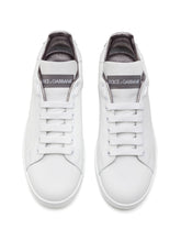 Calfskin Portofino sneakers - | Dolce & Gabbana