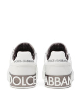 Calfskin Portofino sneakers - | Dolce & Gabbana
