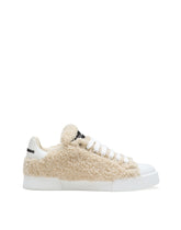Faux fur Portofino sneakers - | Dolce & Gabbana