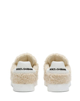 Faux fur Portofino sneakers - | Dolce & Gabbana