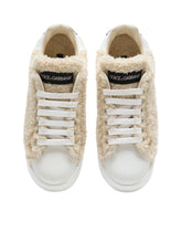 Faux fur Portofino sneakers - | Dolce & Gabbana