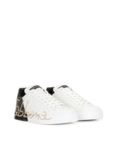 SNEAKERS IN VARNISHED LAMINATE NAPPA CALFSKIN - | Dolce & Gabbana