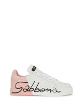 SNEAKERS IN VARNISHED LAMINATE NAPPA CALFSKIN - | Dolce & Gabbana