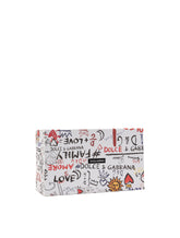 CALFSKIN PORTOFINO SNEAKERS WITH PATCHES OF THE DESIGNERS - | Dolce & Gabbana