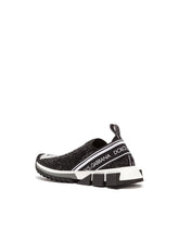 Sorrento sneakers with fusible crystals - | Dolce & Gabbana