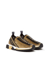 Sorrento sneakers with fusible crystals - | Dolce & Gabbana