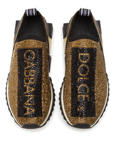 Sorrento sneakers with fusible crystals - | Dolce & Gabbana