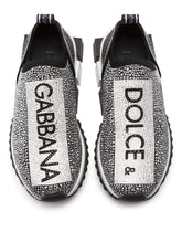 Sorrento sneakers with fusible crystals - | Dolce & Gabbana
