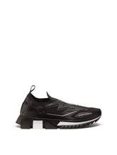 SORRENTO SNEAKERS IN STRETCH JERSEY WITH LOGO - | Dolce & Gabbana
