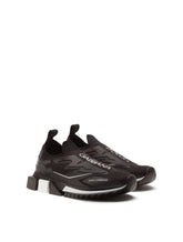 SORRENTO SNEAKERS IN STRETCH JERSEY WITH LOGO - | Dolce & Gabbana