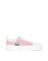 Two-tone canvas Portofino Light sneakers with DG logo - | Dolce & Gabbana