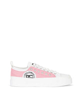 Two-tone canvas Portofino Light sneakers with DG logo - | Dolce & Gabbana