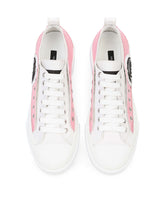 Two-tone canvas Portofino Light sneakers with DG logo - | Dolce & Gabbana