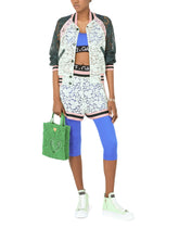 Rubberized calfskin Portofino Light mid-top sneakers with micro-sequins - | Dolce & Gabbana