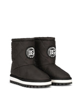 Nylon ankle boots with DG logo - | Dolce & Gabbana
